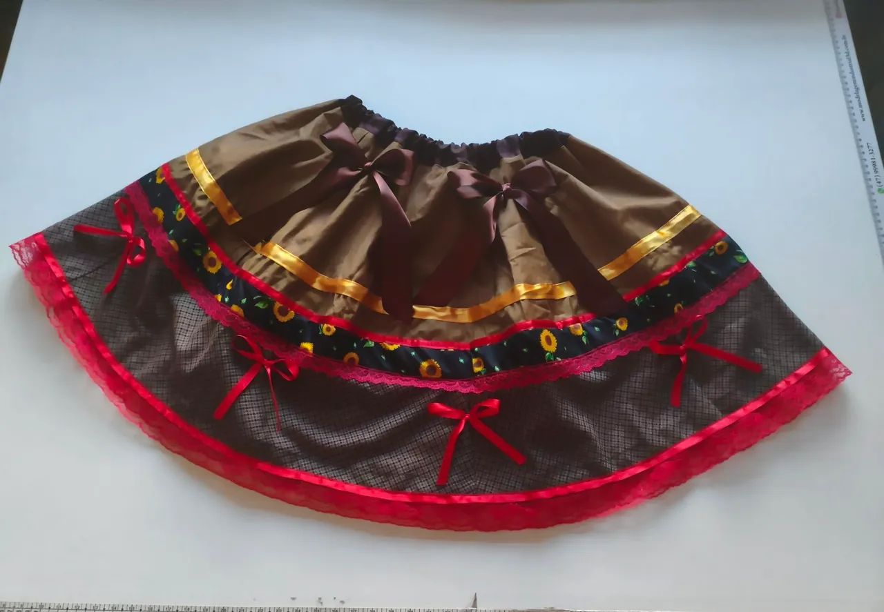 Saia junina marrom