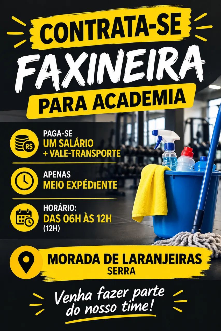 Vaga serviços gerais 