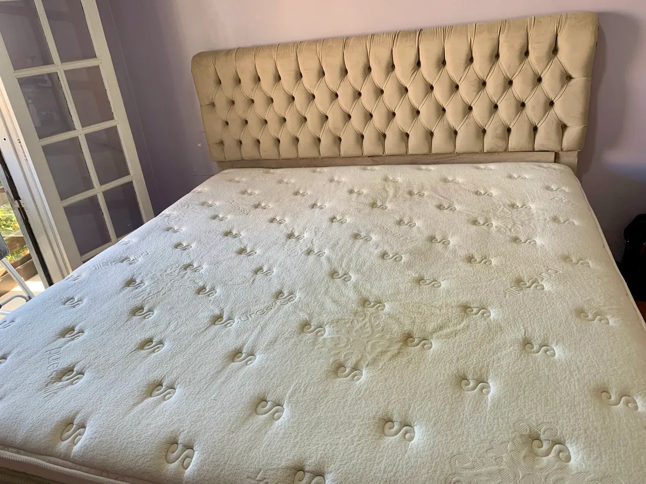 Cama Box King Herval + Cabeceira Capitonê  - Foto 2