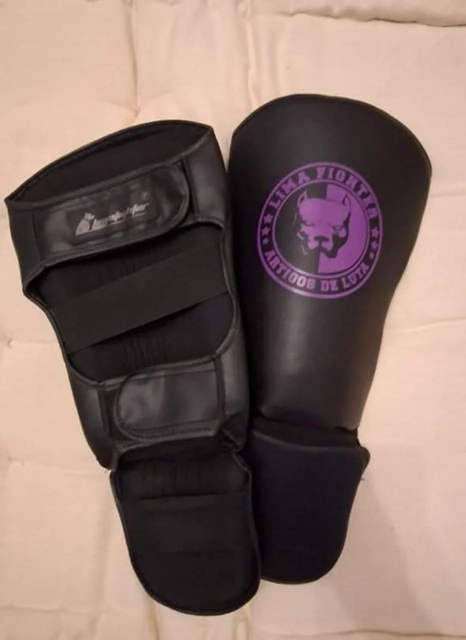 Caneleira Protetor De Canela Muay Thai Lima Fighter 