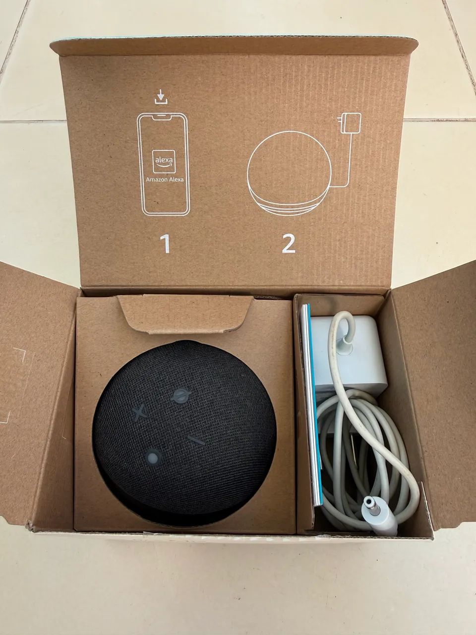 Echo Dot 5ª Geração + Lâmpada Inteligente Geonav (Kit Completo) - Foto 3