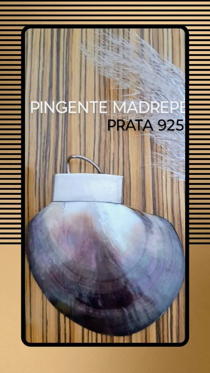 Pinjente Madrepérola e Prata 925 (novo) - Foto 2