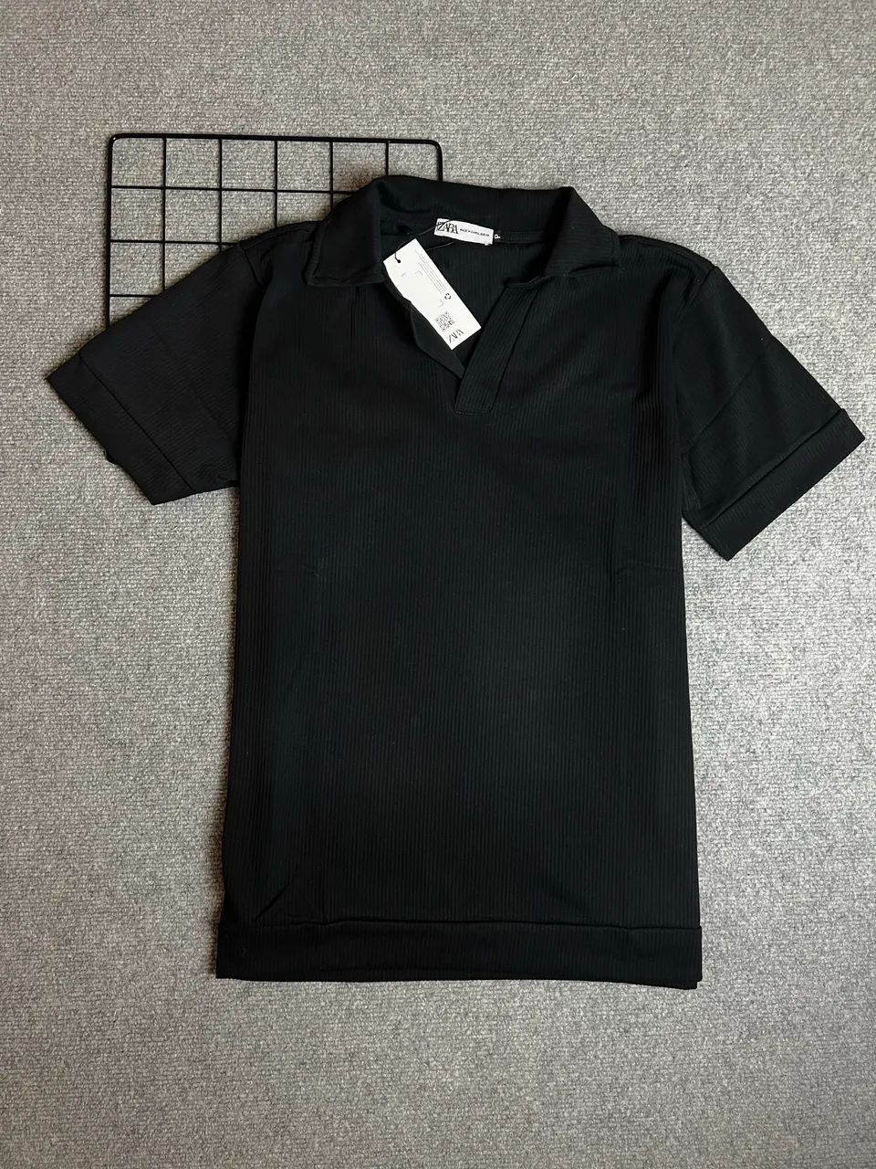 Zara Polo Canelada Preta