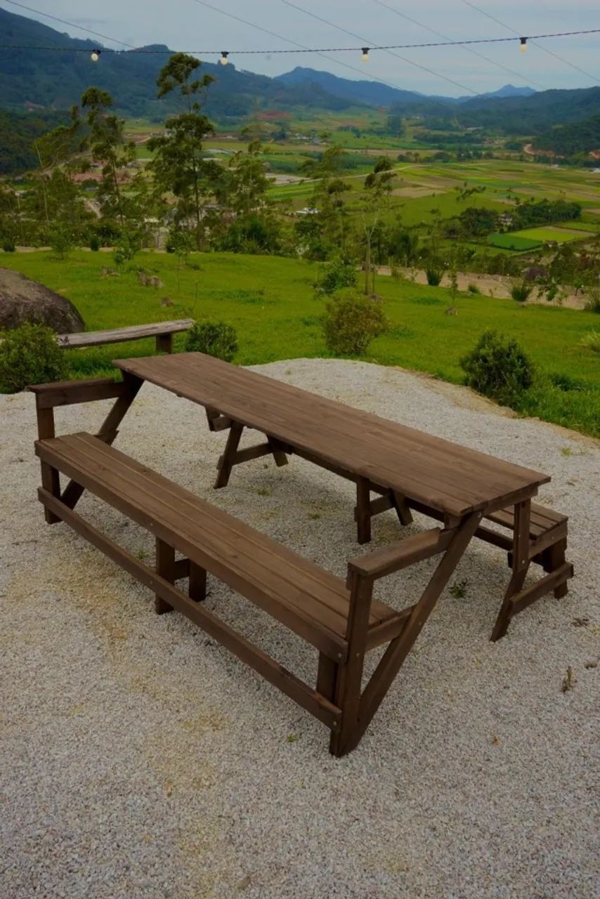 Banco que vira mesa - 2 metros