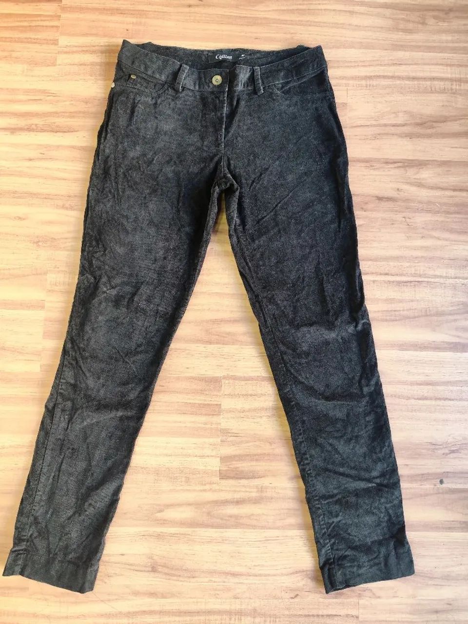 Calça collins veludo preta 40 - Foto 3