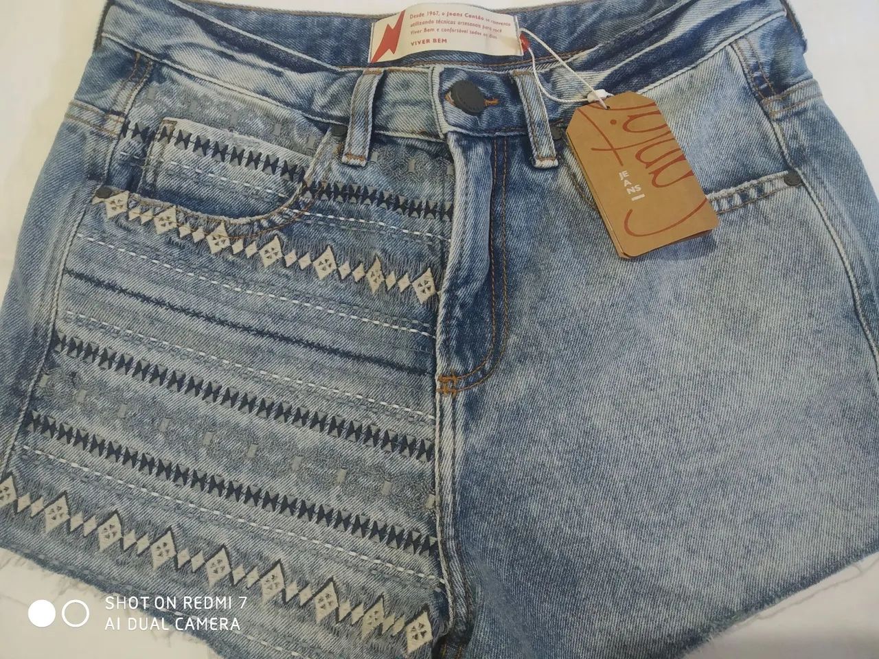Short jeans Novo da Cantão n. 36