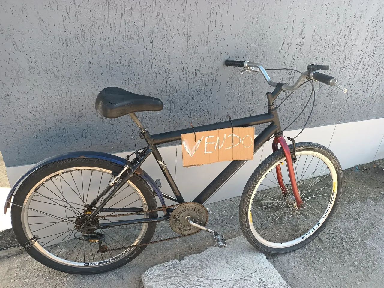 Bicicleta semi nova quadro reto 