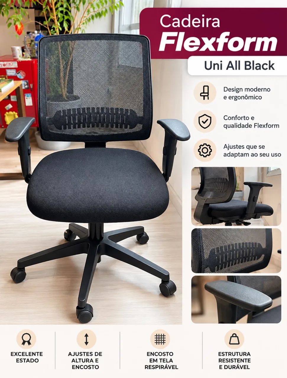 Cadeira de Escritório Flexform