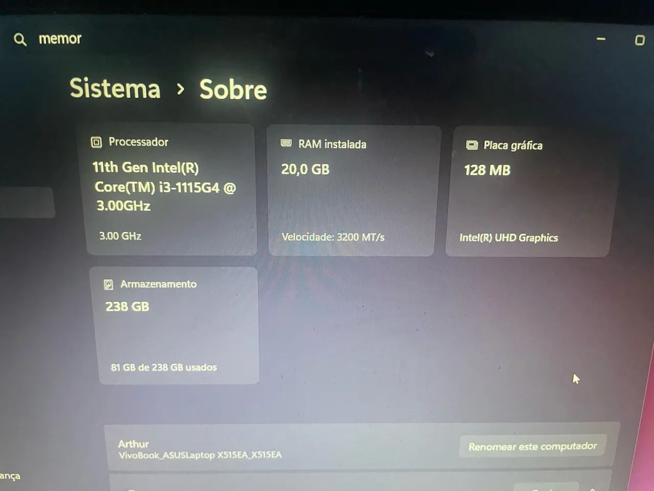 Asus Vivobook 20 RAM  - Foto 2