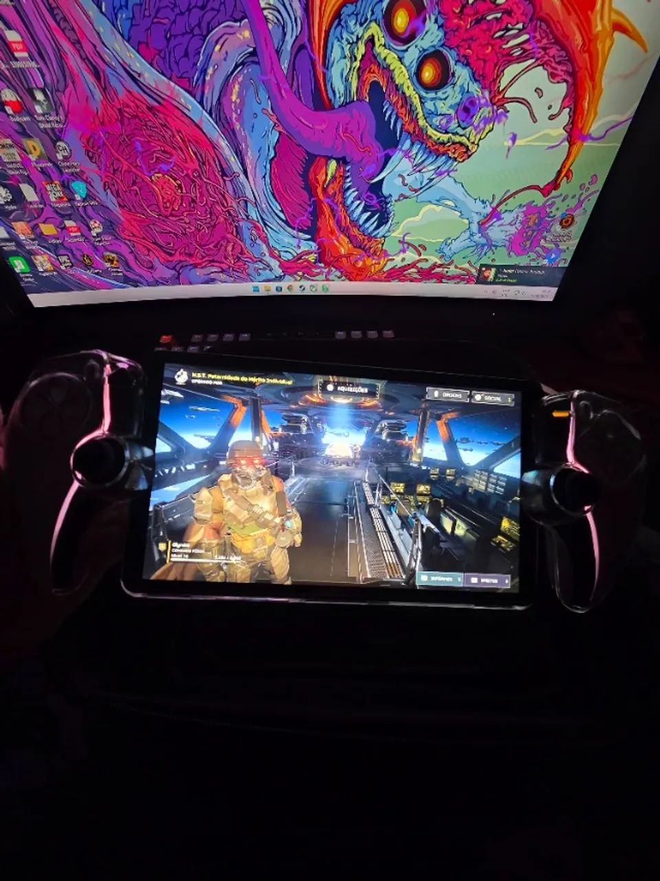 Playstation Portal com capa, case e película - Foto 3