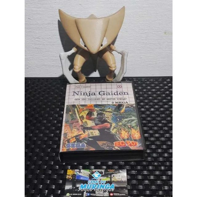 Ninja Gaiden - Master System - Tectoy - repro - Caixa de locadora - Foto 2