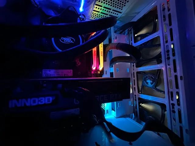 PC Gamer Completo RTX 3060 12Gb + AMD Ryzen 5 5600x + 16Gb RAM + 2TB NVME + Acessórios - Foto 2