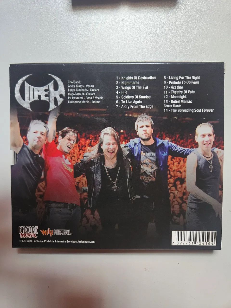 Cd Viper - To live Again - Live in São Paulo - CDs, DVDs etc