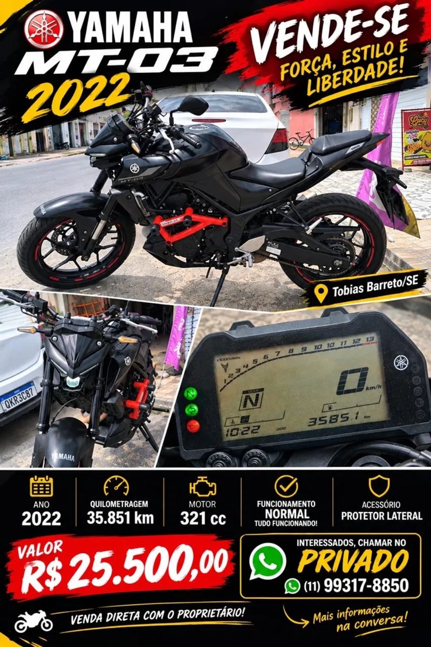 MT03 muito nova 