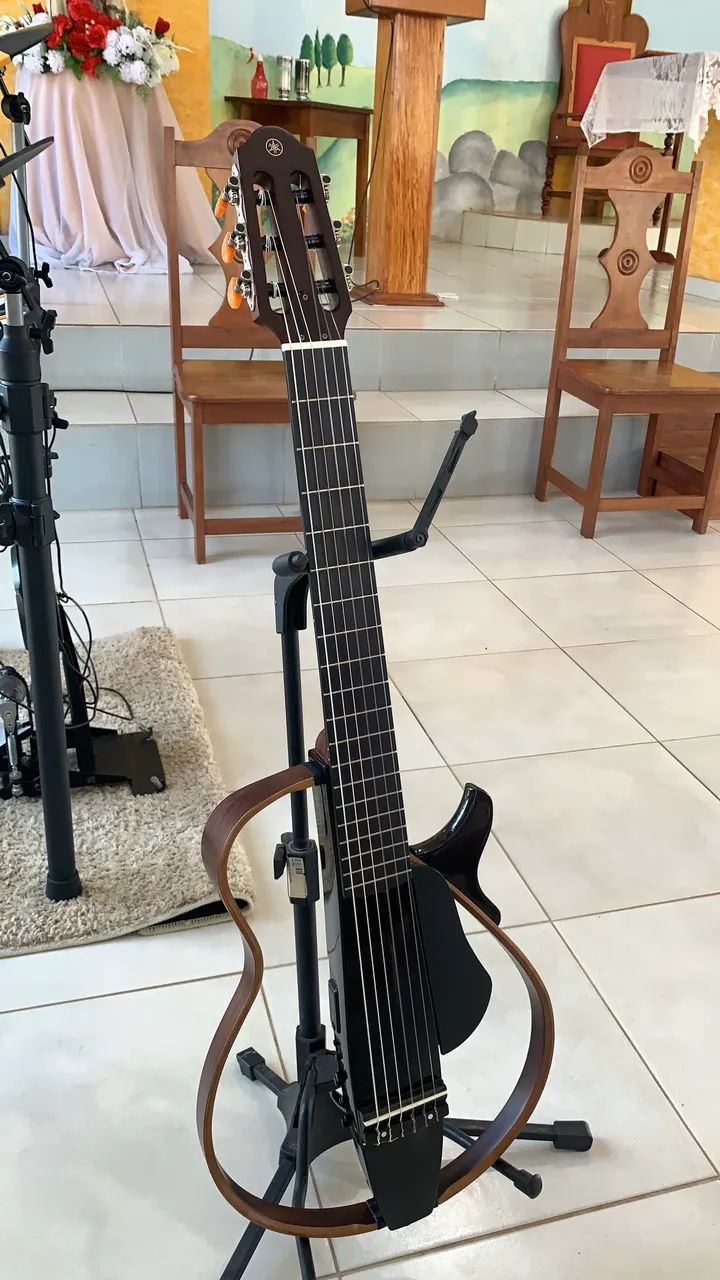 Violão yamaha silent slg200n - Foto 5