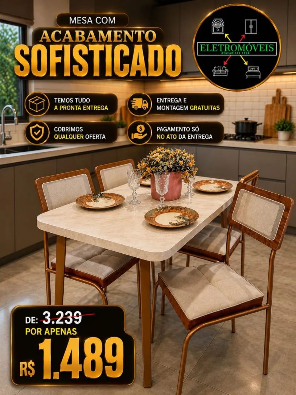Mesa com Cadeiras  