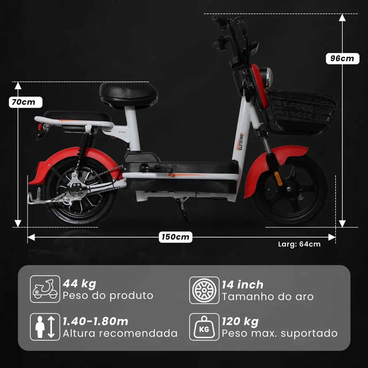  Bike vermelha elétrica - nova - Foto 2