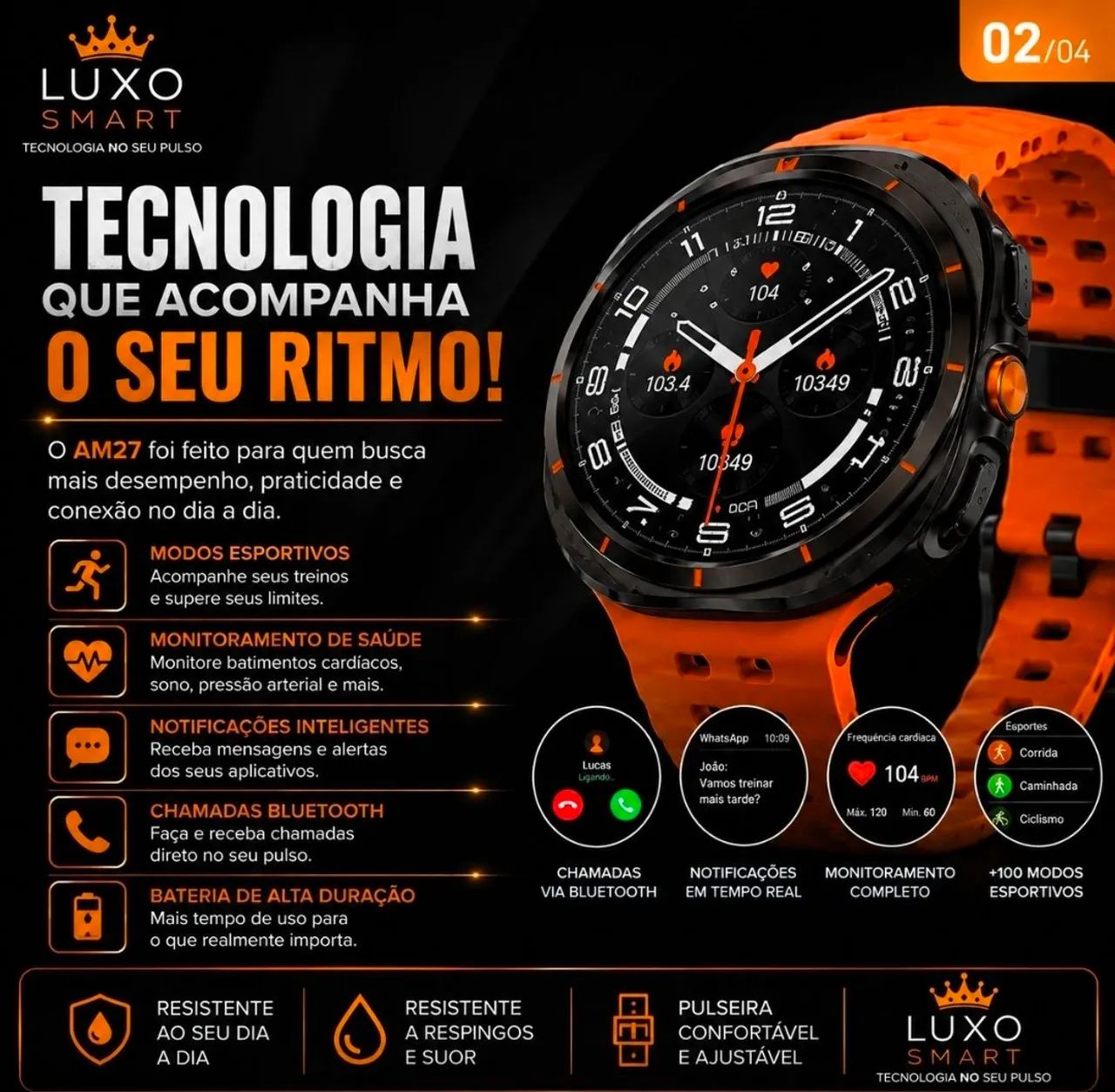 Relógio Smartwatch MA27 - Foto 2