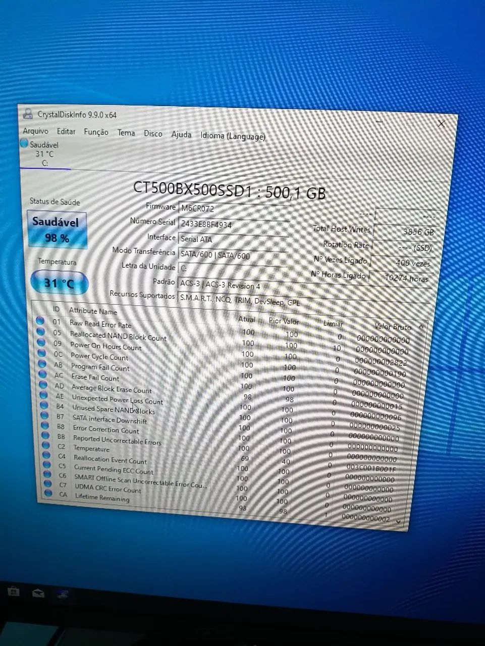 SSD crucial 500gb 