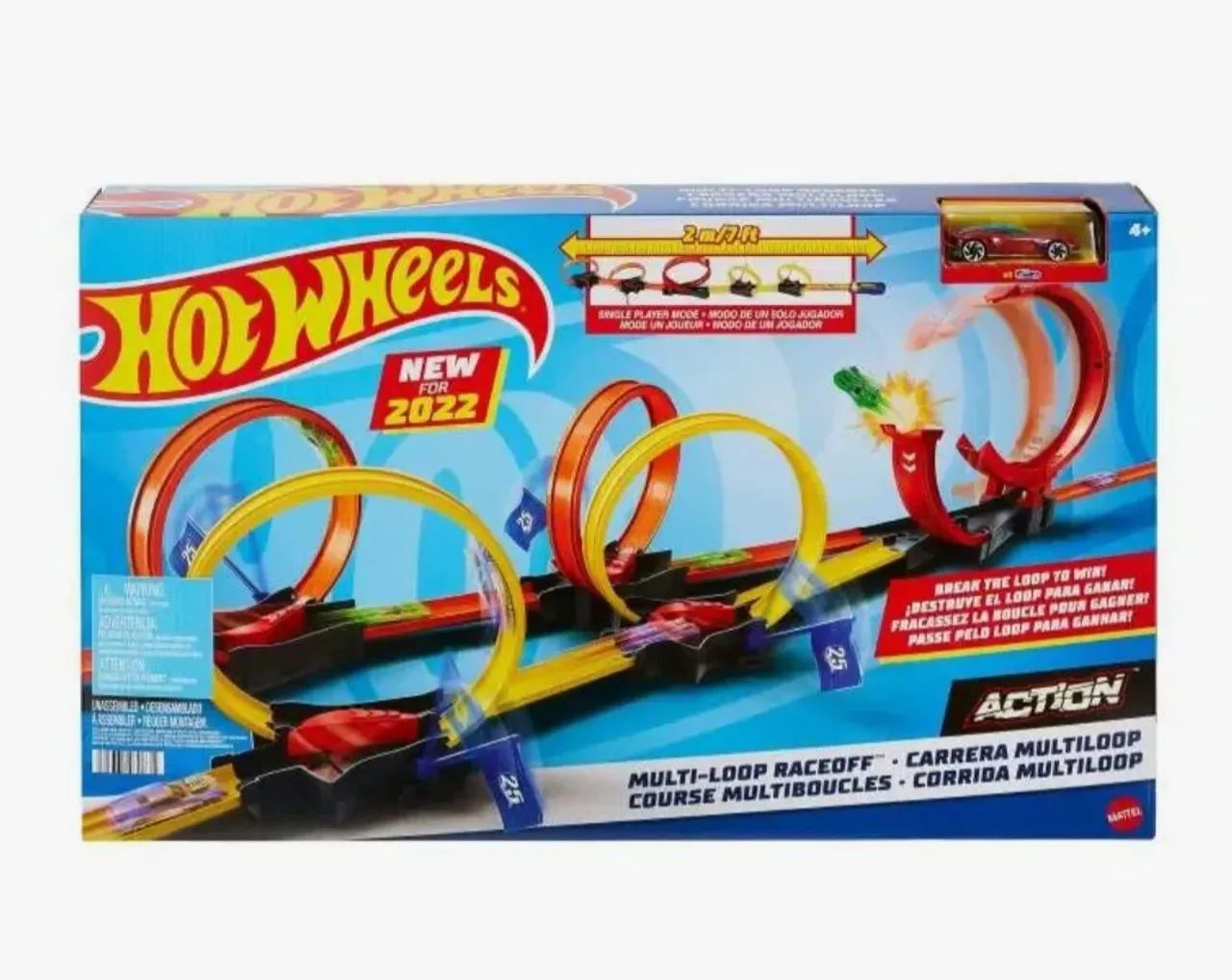 Pista de carrinho hotwheels lopping usada e completa - Foto 2