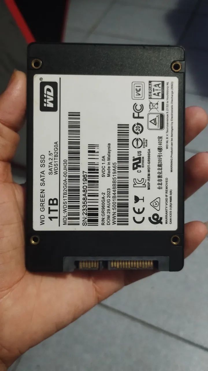 SSD 1tb funcionando perfeitamente usado pouco tempo  - Foto 2