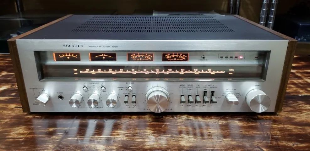 Receiver Scott - 380r - Igual Marantz Pioneer Uni-T Caoa cabinada Vintage Jbl ferrari Som