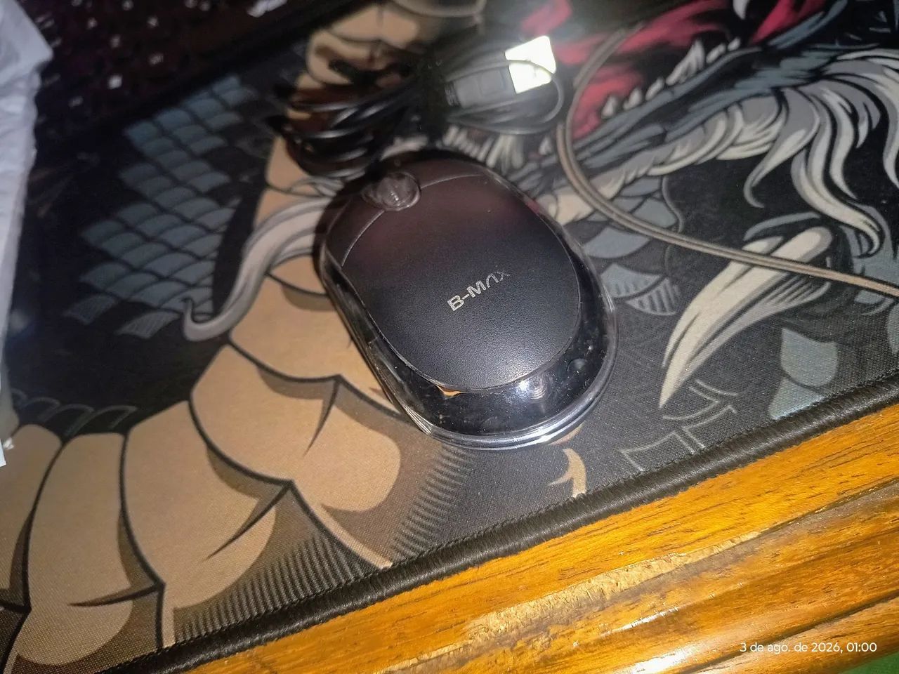 Mouse USB B-Max com fio - Funcionando perfeitamente - Foto 2