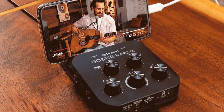 Placa GO-Mixer Pro-X Roland NOVO/LACRADO - Microfones e Gravadores
