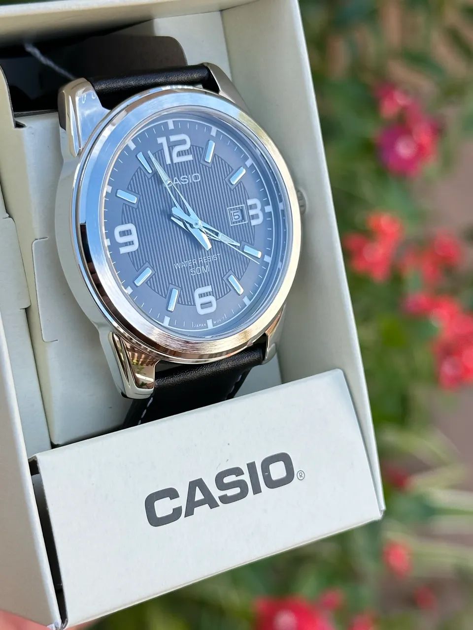 Relógio Casio MTP1314 Couro 45mm novo - Foto 2