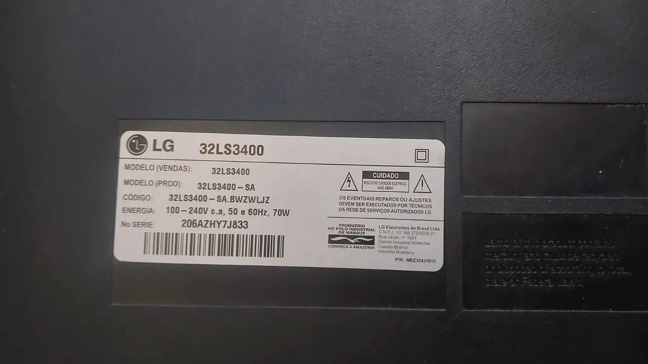 Vendo tv LG 32 pol. Não é smart.funcionando perfeitamente. - Foto 3
