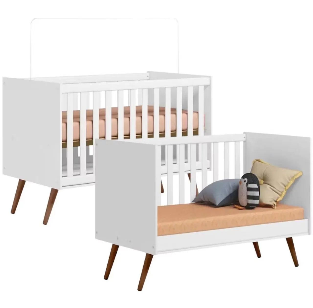 Berço que vira cama 3 em 1