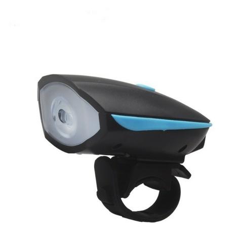 Lanterna Bike Farol + Buzina Recarregável Usb - Foto 2