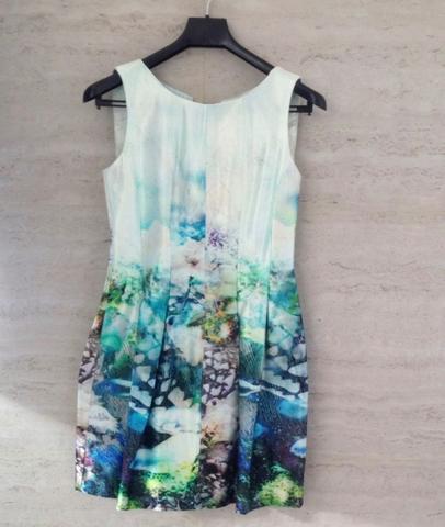 Vestido zara fundo do mar