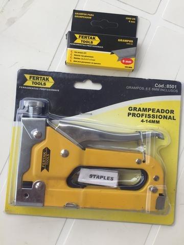Grampeador Profissional Para Tapeceiro + 1.100 grampos