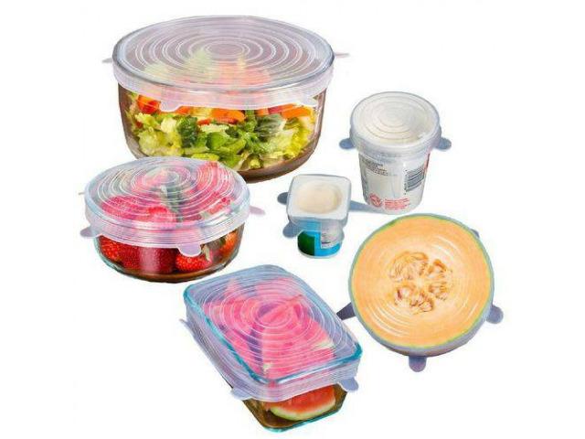 Kit com 6 Tampas de Silicone