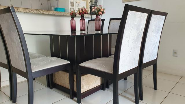 Mesa com 6 cadeiras Lindíssima! - Foto 2