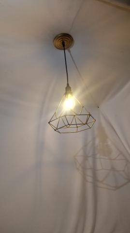Lustre aramado industrial - Foto 2