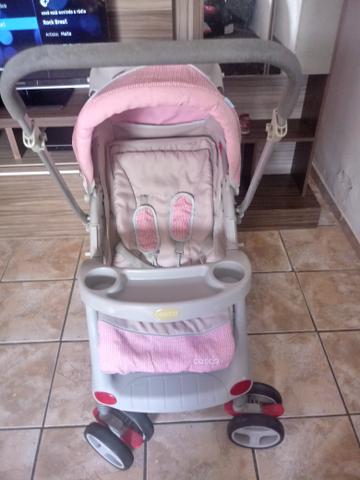 Carrinho de bebê menina e bebê conforto - Foto 2