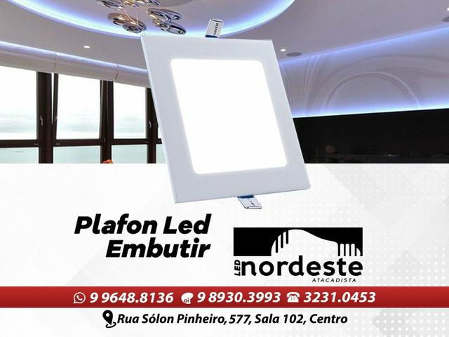 Luminária embutir 18w quadrado
