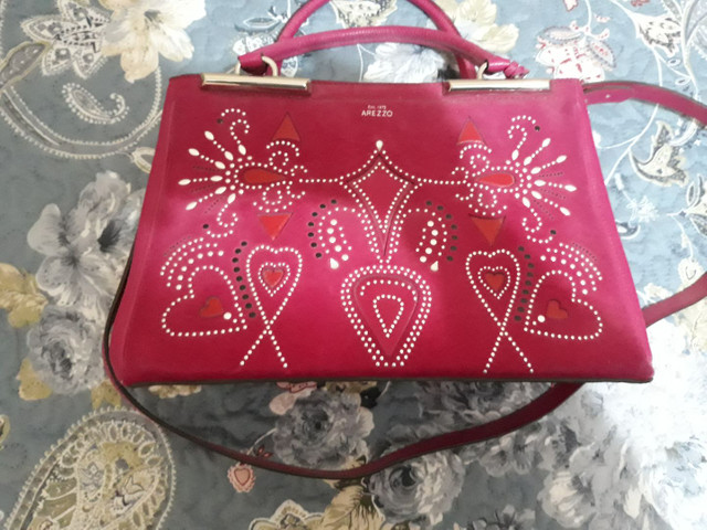 Bolsa couro pink original Arezzo