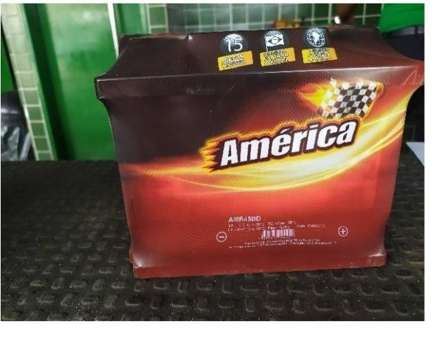 Bateria America 45 ah linha Heliar 15 mese garantia com a bateria velha temoa lggex
