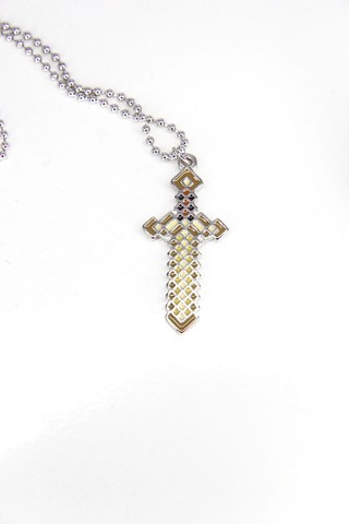 Colar Espada de Ouro Minecraft  - Foto 2