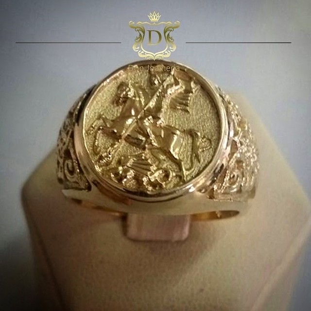 Anel em Ouro 18k São Jorge