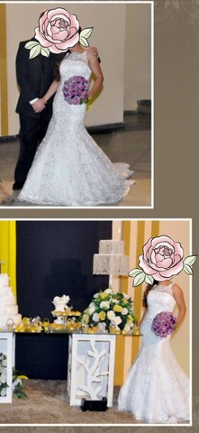 Vestido de noiva estilo sereia  - Foto 4