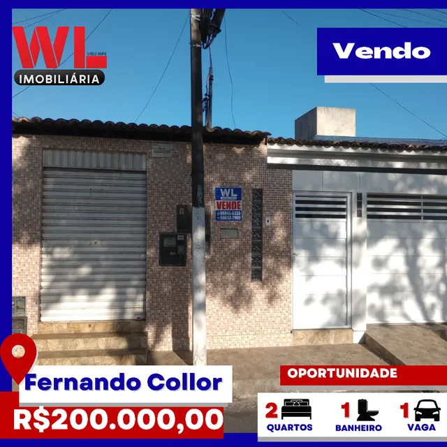 Oportunidade! Casa+ Ponto comercial na Avenida do Fernando Collor!