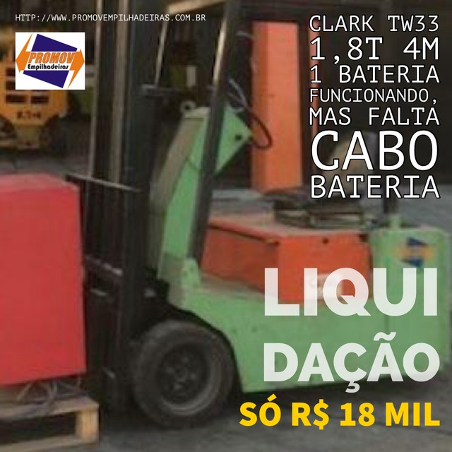 Empilhadeira Clark 1,8t somente 18 mil