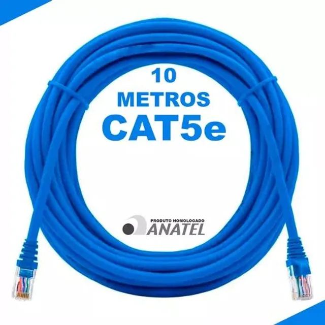 Cabo de Rede / Lan Cat5E Grimpado RJ45 1,50M/ 2M/ 5M/ 10M/ 15M/ 20M/ 25M/ 30M/ 40M/ 50M - Foto 3