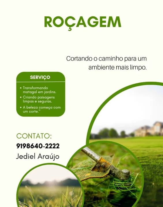 Trabalho com roçagem 