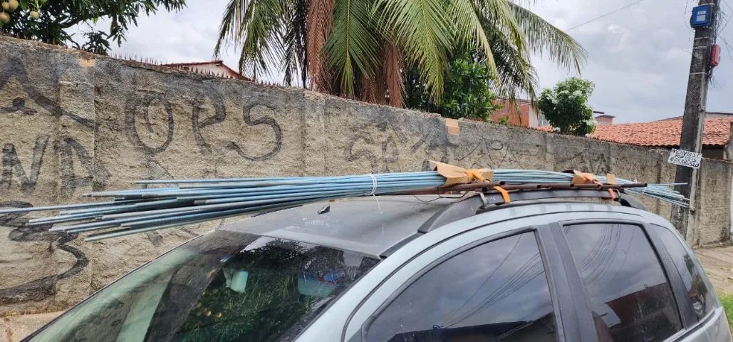 barra roscada 3/8 Galvanizada usadas em telhado telha de aluminio cobertas galpões 3 mestr - Foto 3