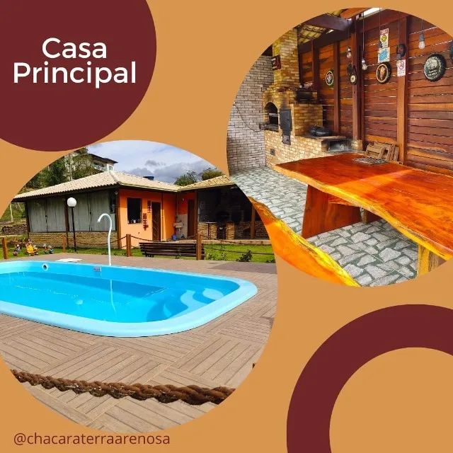 casa de campo principal e chalés alugamos junto ou separado - Foto 11